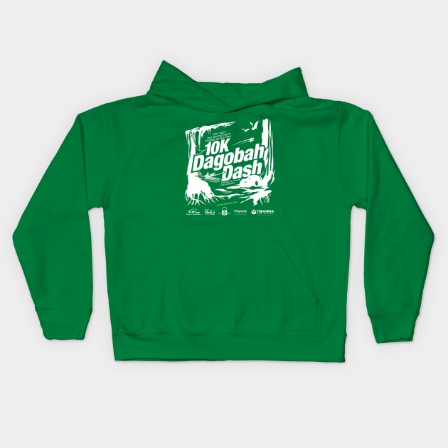 10K Dagobah Dash Kids Hoodie by MindsparkCreative